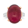 Rubellite & Diamond Ring