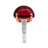 Rubellite & Diamond Ring