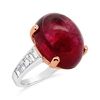Rubellite & Diamond Ring