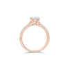 Diamond & Rose Gold Engagement Ring