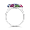 Tanzanite, Diamond & Multi-color Sapphire Ring
