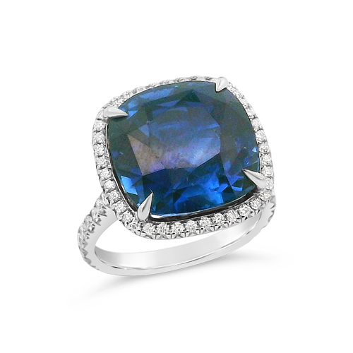 Sapphire & Diamond Ring