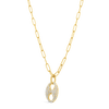 Pave Diamond Loop Pendant