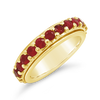 Ruby & Gold Spinner Ring