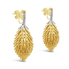 Gold & Diamond Pinecone Estate Earrings