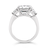 Round & Trapezoid Diamond Engagement Ring