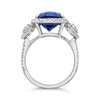 Sapphire, Diamond & Platinum Ring
