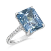 Light Blue Sapphire & Diamond Ring