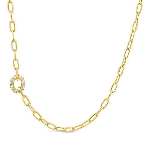Gold & Diamond Chain Necklace
