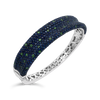 Sapphire & Tsavorite Bangle Bracelet