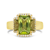 Peridot & Diamond Ring