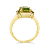 Peridot & Diamond Ring