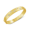 Yellow Gold & Diamond Bangle Bracelet
