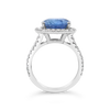 Cornflower Blue Sapphire & Diamond Ring