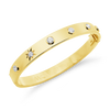 Yellow Gold & Diamond Bangle Bracelet