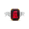 Spinel & Diamond Ring