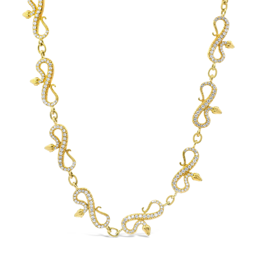 Snake Motif Estate Necklace