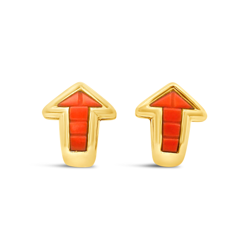 Bulgari Estate Arrow Motif Earrings