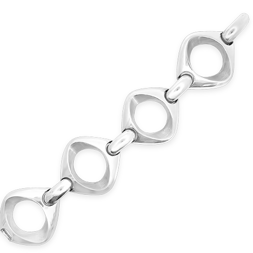 Modernist Silver Estate Bracelet