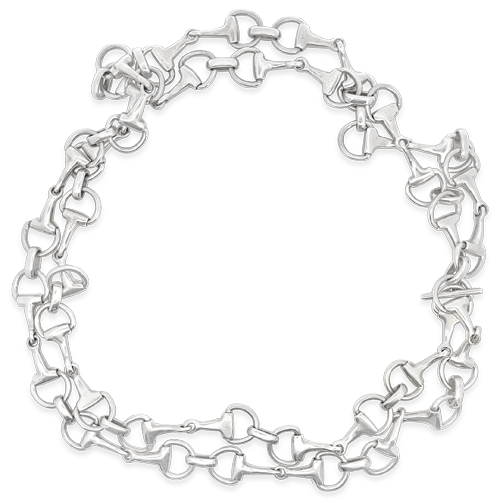 Silver Horse Bit Estate Necklace