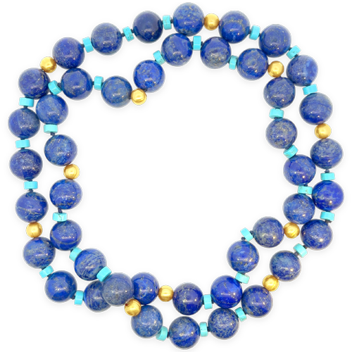 Lapis & Turquoise Estate Necklace
