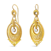 Gold & Diamond Antique Earrings