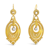 Gold & Diamond Antique Earrings