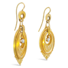Gold & Diamond Antique Earrings
