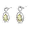 Citrine & Diamond Estate Earrings