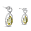 Citrine & Diamond Estate Earrings