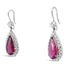 Pink Tourmaline & Diamond Estate Earrings