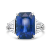 Cushion Cut Sapphire & Diamond Ring