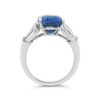 Cushion Cut Sapphire & Diamond Ring