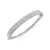 Three Row Diamond Bangle Bracelet