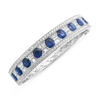 Sapphire & Diamond Bangle Bracelet
