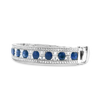 Sapphire & Diamond Bangle Bracelet