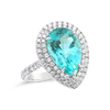 Paraiba & Diamond Tiffany Ring