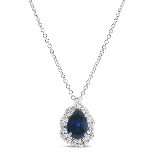 Sapphire & Diamond Pendant