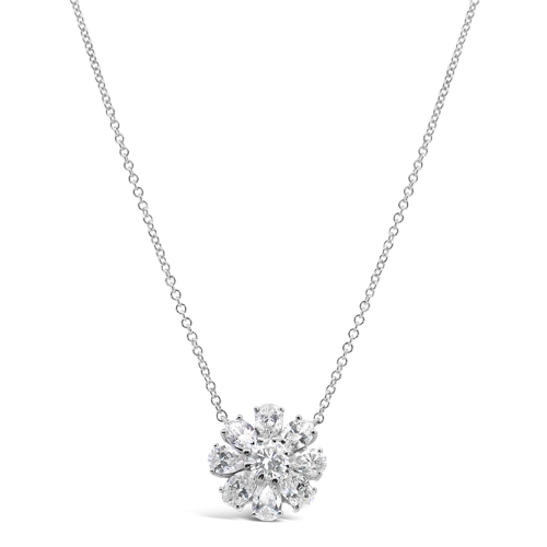Diamond Flower Design Pendant