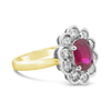 Oval Ruby & Diamond Ring