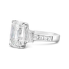Emerald cut & Trapezoid Diamond Engagement RIng