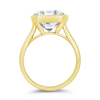 Bezel Set Square Diamond Ring