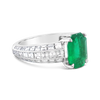 Columbian Emerald & Diamond Estate Ring