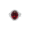 Oval Ruby & Diamond Ring
