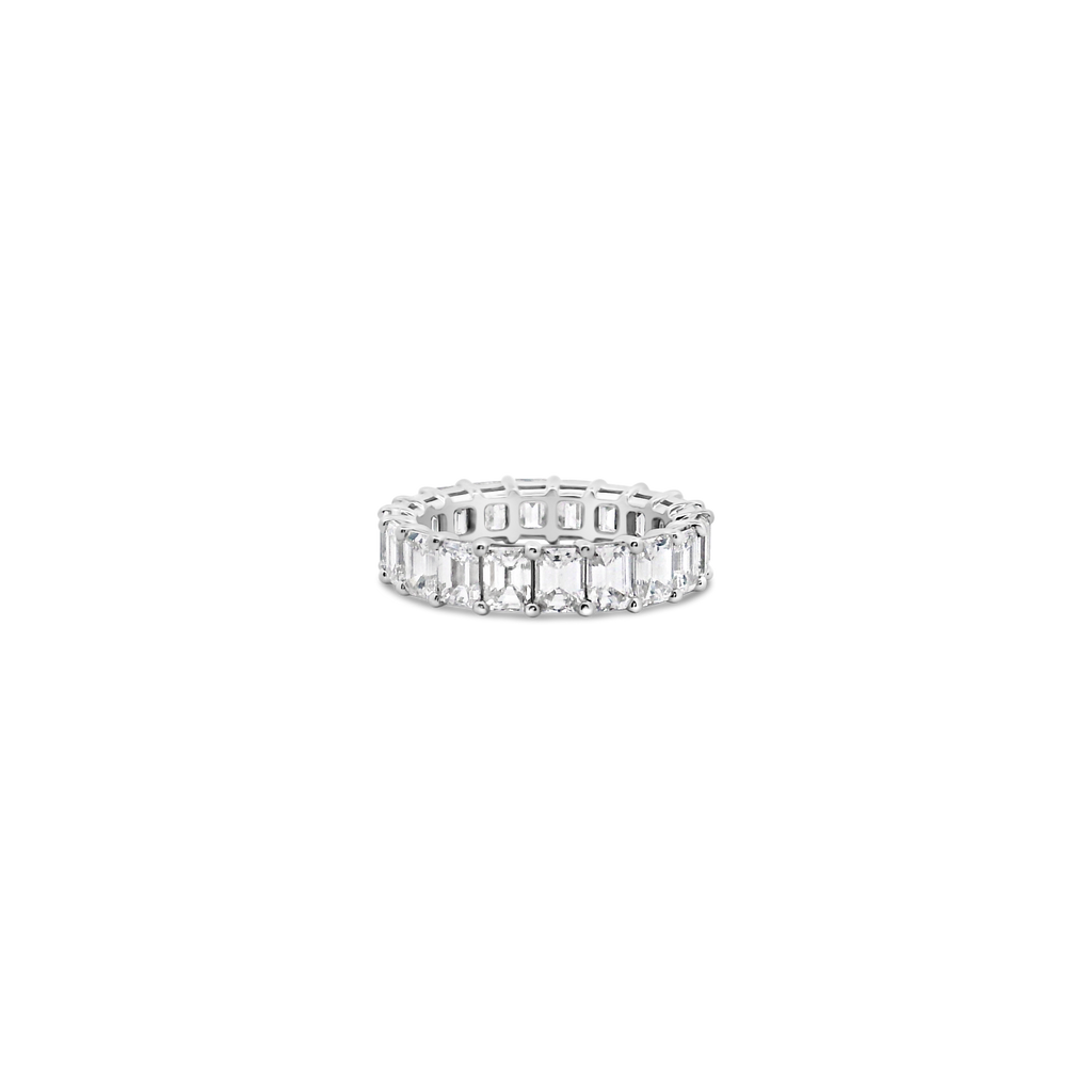 Emerald cut Diamond Eternity Band