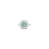 Greenish Blue Diamond Ring