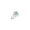 Greenish Blue Diamond Ring