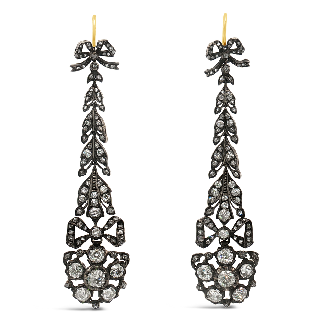 Antique Georgian Diamond Drop Earrings