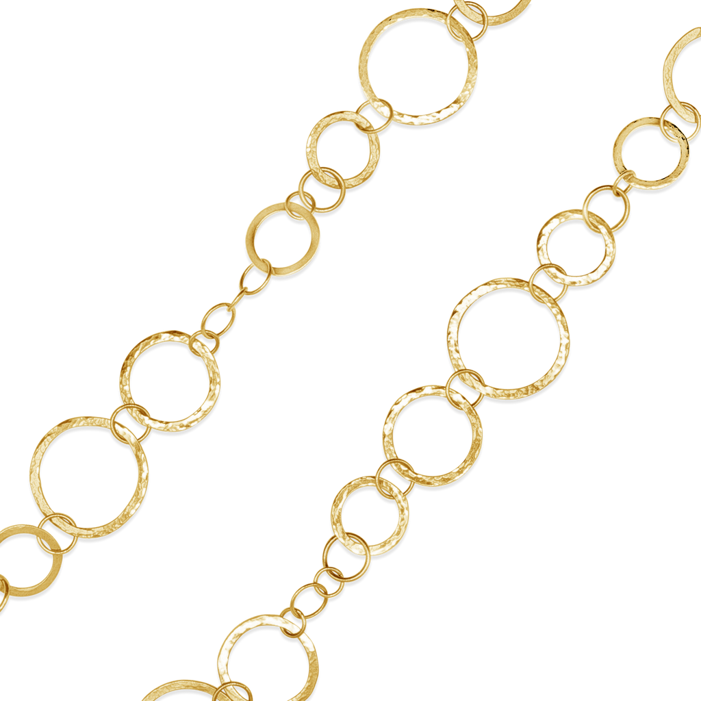 Gold Circles Estate Necklace