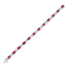 Emerald cut Rubies & Diamond Bracelet